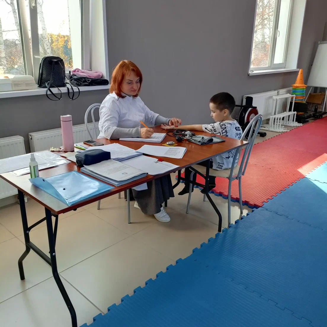 Медицинский осмотр детей специалистами врачебно-физкультурного диспансера г. Уфы